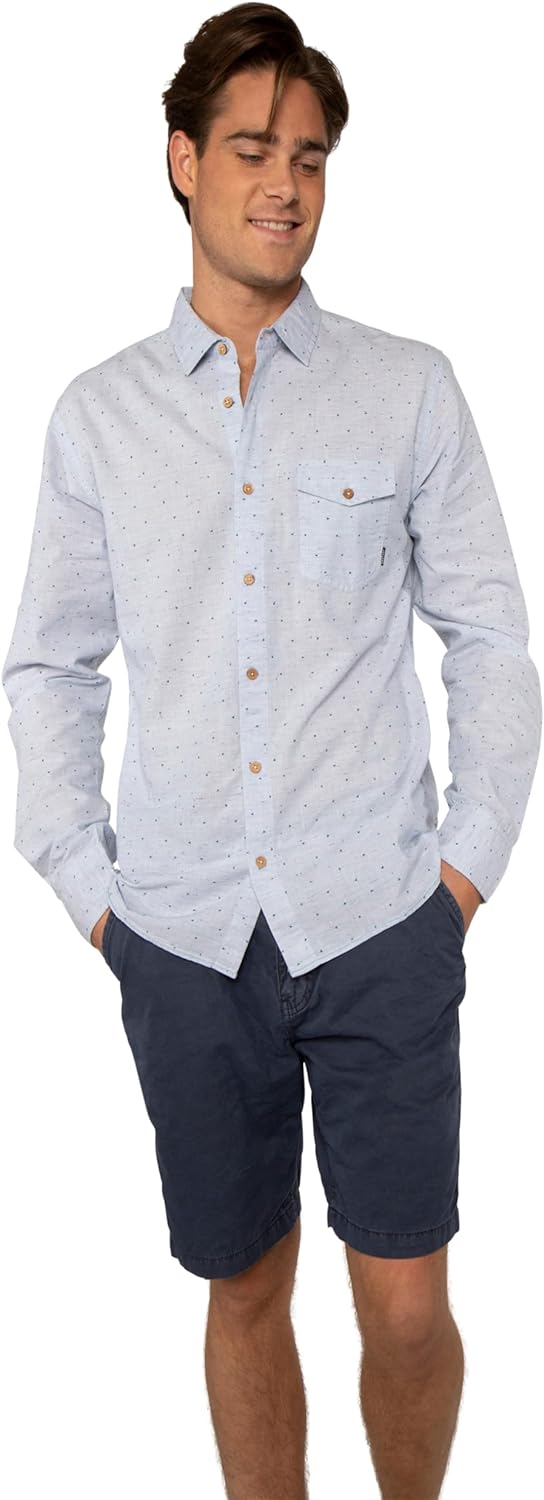 Protest Herren Afternoon Herrenhemd S Empire Blue, S Empire Blue