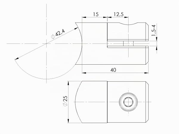 Sellon24® Blechhalter Klemmhalter x 10 Stück Edelstahl Plattenhalter Flach, für Innen und Aussen, Tr