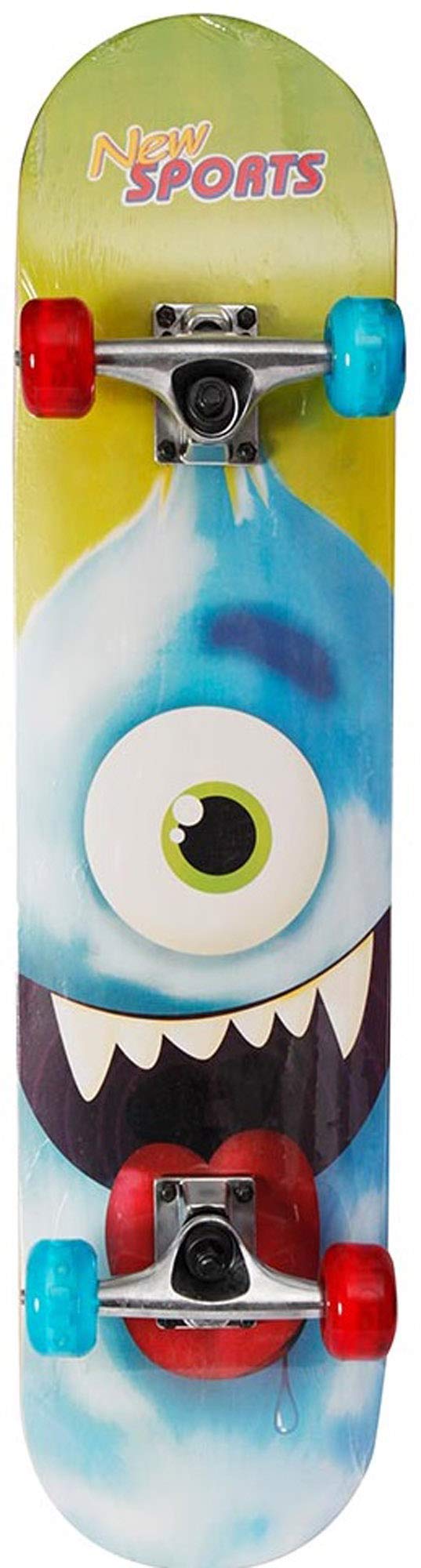 VEDES Grosshandel GmbH - Ware 73415799 New Sports Skateboard Cyclops, LED, 78 cm