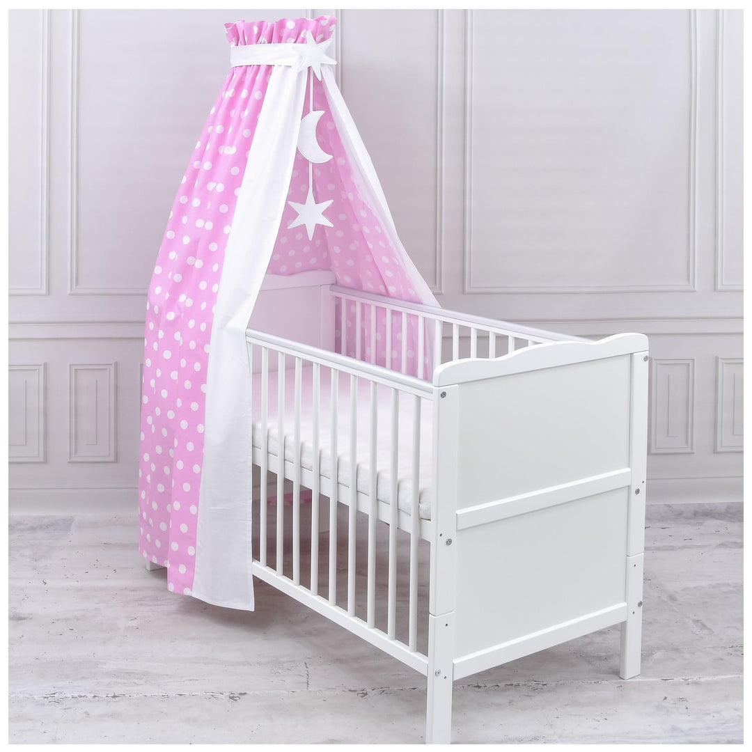 Generisch Baby Delux Babybett Himmel Betthimmel Baumwolle Baldachin für Babybett Kinderbett Wiege St