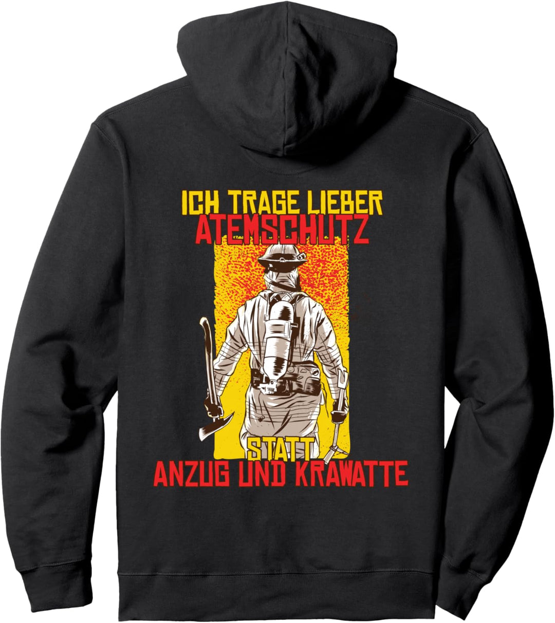 Ich trage lieber Atemschutz statt Anzug und Krawatte! Pullover Hoodie