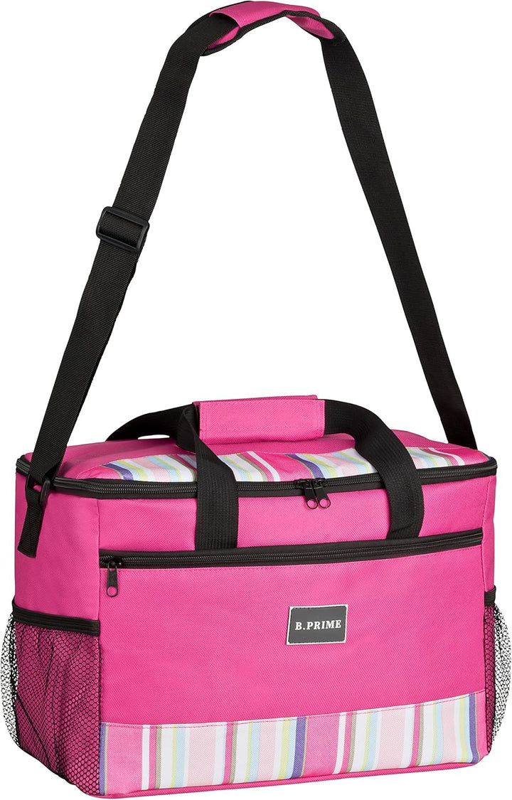 B.PRIME 20L Kühltasche Classic I 36x26x22cm I Isoliertasche I Lunch-Tasche I Kühlbox I Picknick-Tasc