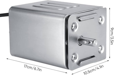 Yontwe 15W SP-S40 Edelstahl BBQ Grill Zubehör Bräter Elektromotor Ziegenschwein Huhn BBQ Spiess Roti