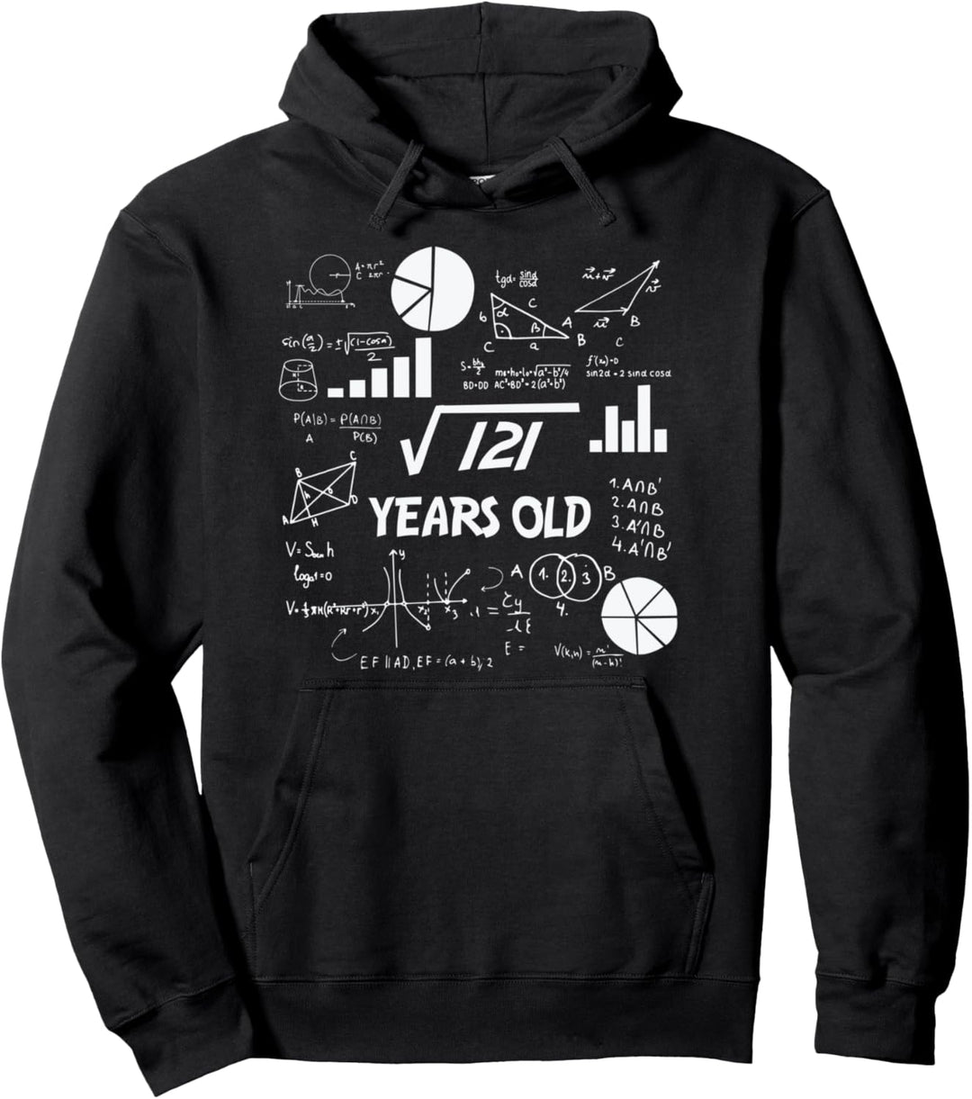 Quadratwurzel 121 = 11 Jahre Alt - Geburtstags Pullover Hoodie