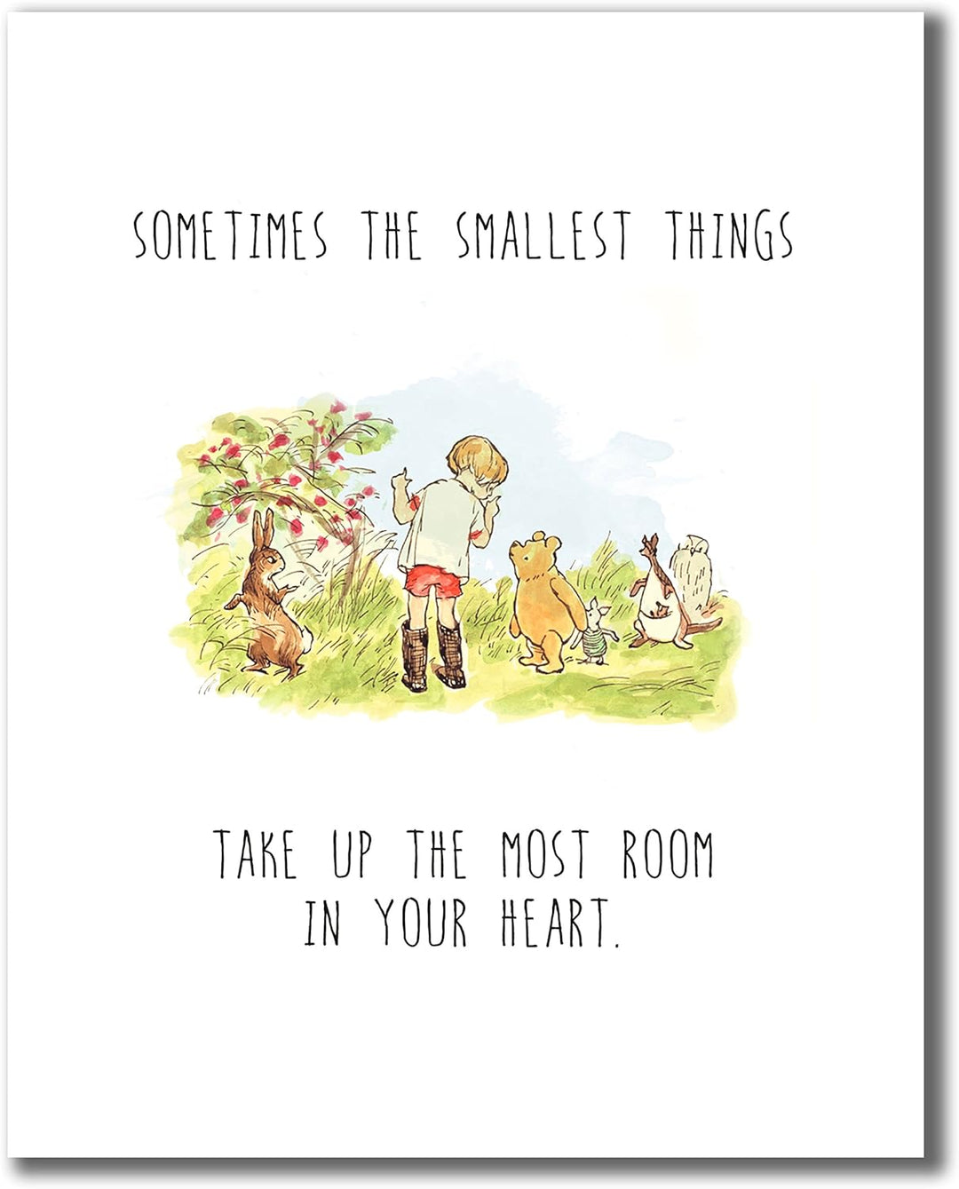 Winnie the Pooh Classic Art Prints – Set von vier 8x10 - Set Of Four Prints, 8x10 - Set Of Four Prin