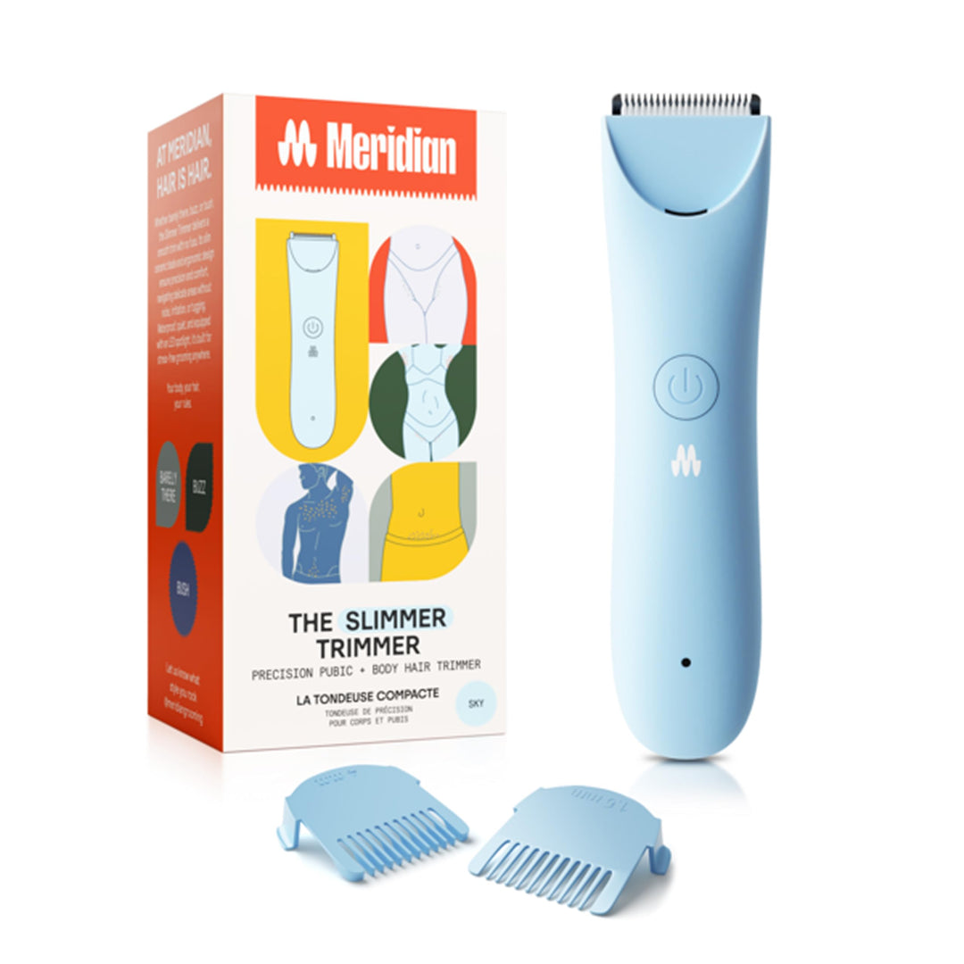MERIDIAN Schlanker Trimmer, Scham- & Körperhaartrimmer, Bikini-Haarentfernung, Keine Kerben, Rasierv
