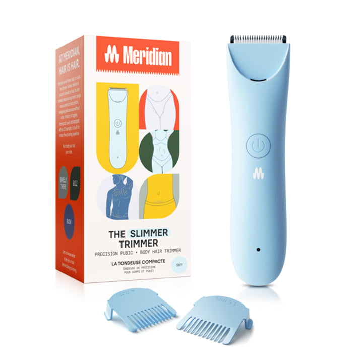 MERIDIAN Schlanker Trimmer, Scham- & Körperhaartrimmer, Bikini-Haarentfernung, Keine Kerben, Rasierv