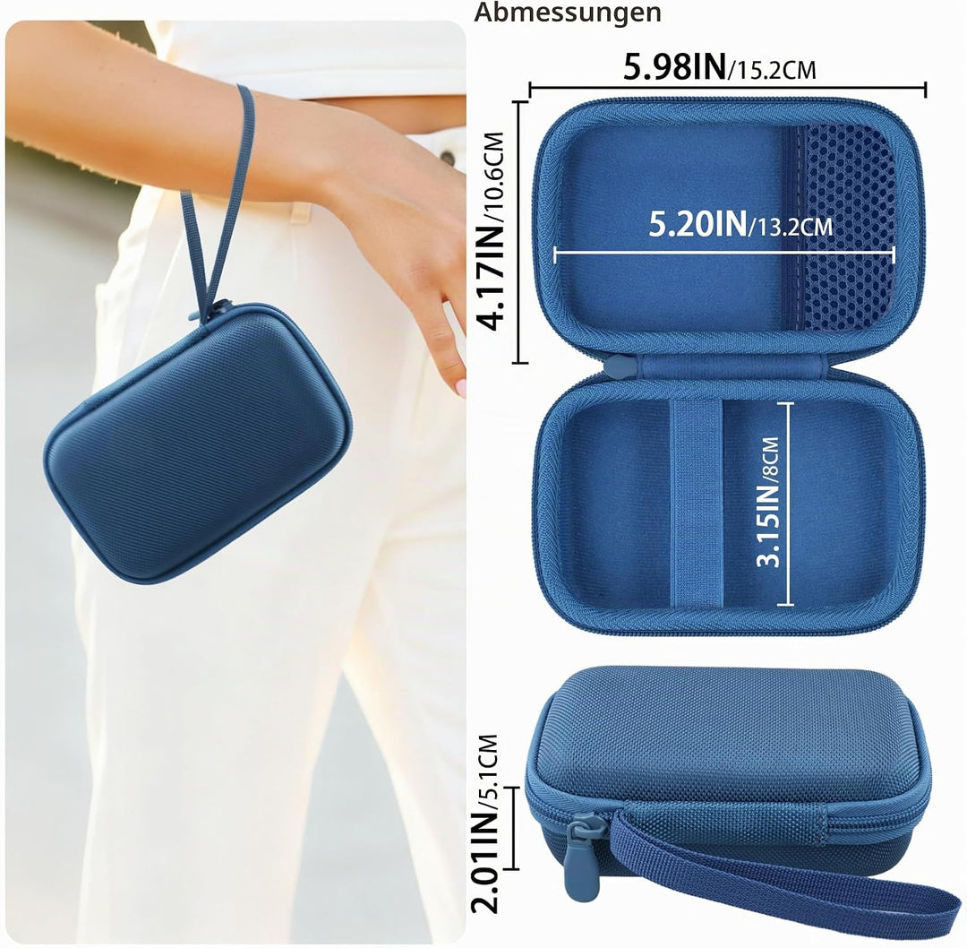 co2CREA Hart Reise Schutz Hülle Etui Tasche für JBL GO 5 /GO 4 /GO 3 tragbarer Bluetooth Lautspreche