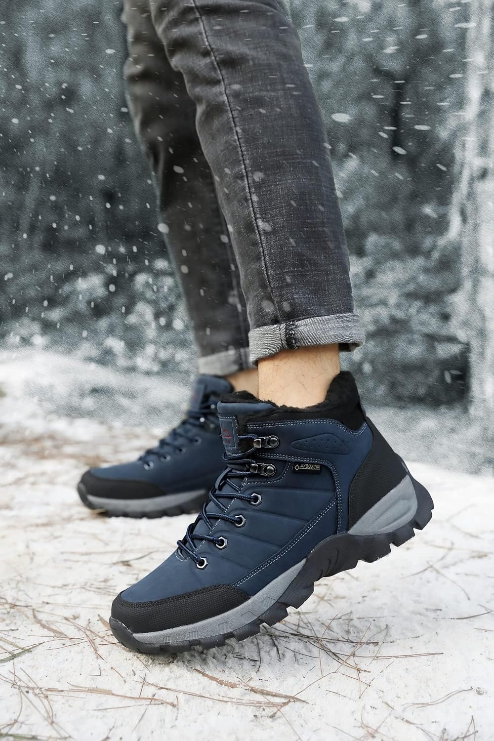 ARRIGO BELLO Winterschuhe Herren Winterstiefel Wanderstiefel Trekking Stiefel Gefüttert Warm Rutschf