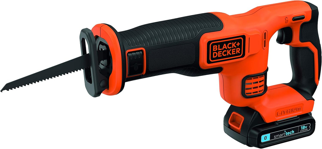 BLACK + DECKER BDCR18E1-QW Akku-Säbelsäge - 1 Batterie - 1 140-mm-Klinge - 18V