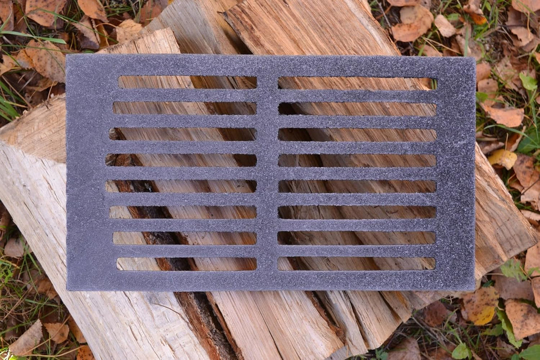 SEZAM 33 x 19 cm Gussrost Ofenrost Ascherost Gussrost Verschiedene Durchmesser, Kaminrost passend Ka