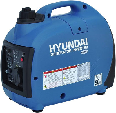 HYUNDAI Inverter Stromgenerator HY1000Si D, mobiler Notstrom-Generator, Notstromaggregat, 1 kW Strom