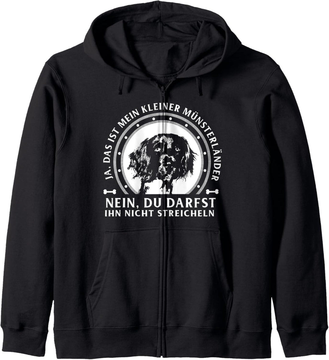 Ja das ist mein kleiner Münsterländer Hund Geschenk Kapuzenjacke