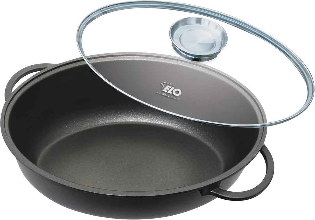 ELO Alucast ovaler Bräter 38cm matt, kratzfeste ELODUR® Select Antihaftversiegelung, Induktionsboden