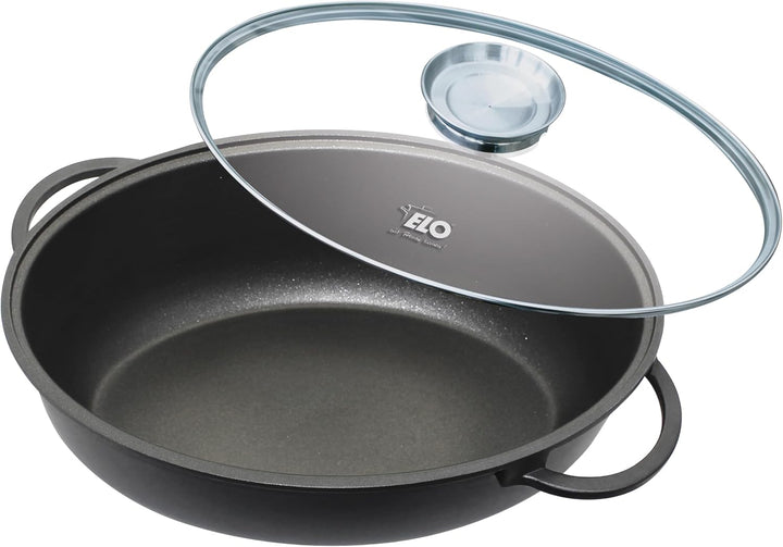 ELO Alucast ovaler Bräter 38cm matt, kratzfeste ELODUR® Select Antihaftversiegelung, Induktionsboden