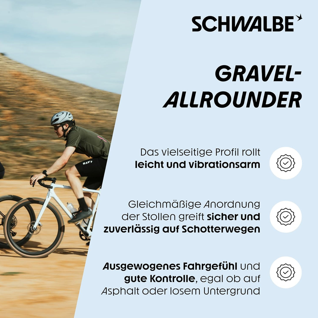 Schwalbe G-One Allround Performance Faltreifen // 35-622 (28x1,35') Bronze Skin Schwarz, Schwarz