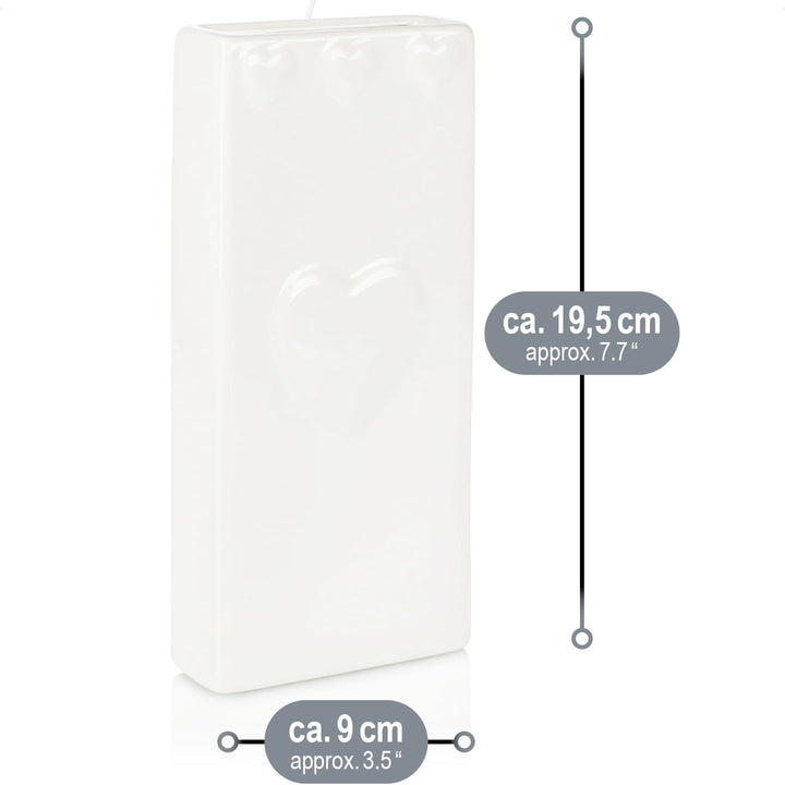 com-four® 3x Luftbefeuchter Heizung - Heizkörper Luftbefeuchter mit Herzmuster - Heizung Wasserverdu
