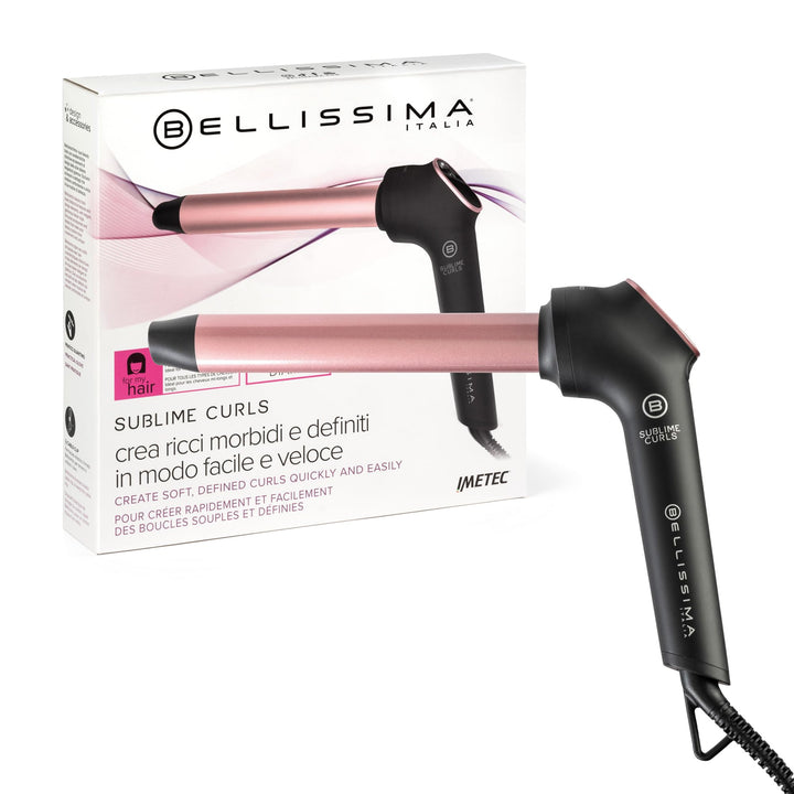 Bellissima Sublime Curls, Lockenstab, 25 mm Durchmesser, Display, 3 Temperaturen, Diamant-Keramik-Be