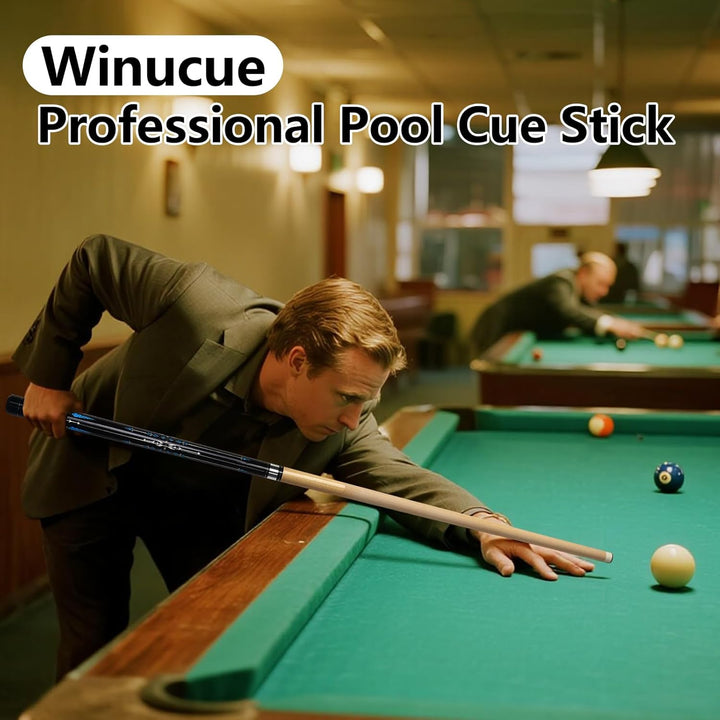 inucue Billard Queue, 58 Zoll Maple Pool Queue Stick 13mm Spitzen für Professionelle Billardspieler,
