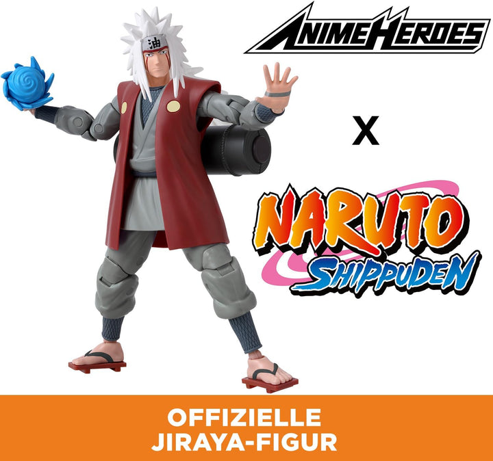 BANDAI – Anime Heroes – Naruto Shippuden – Anime Heroes Figur 17 cm – Jiraiya – 36965, Jiraiya