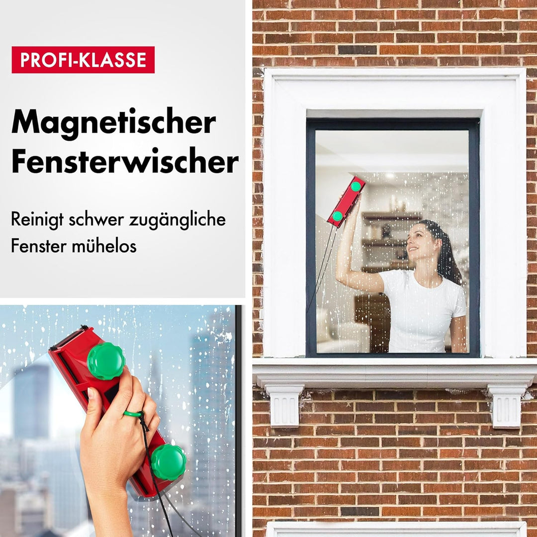 Tyroler Fensterreiniger mit regulierbarer Magnetkraft Glider D-4 | Fensterputzen leicht gemacht | Gl