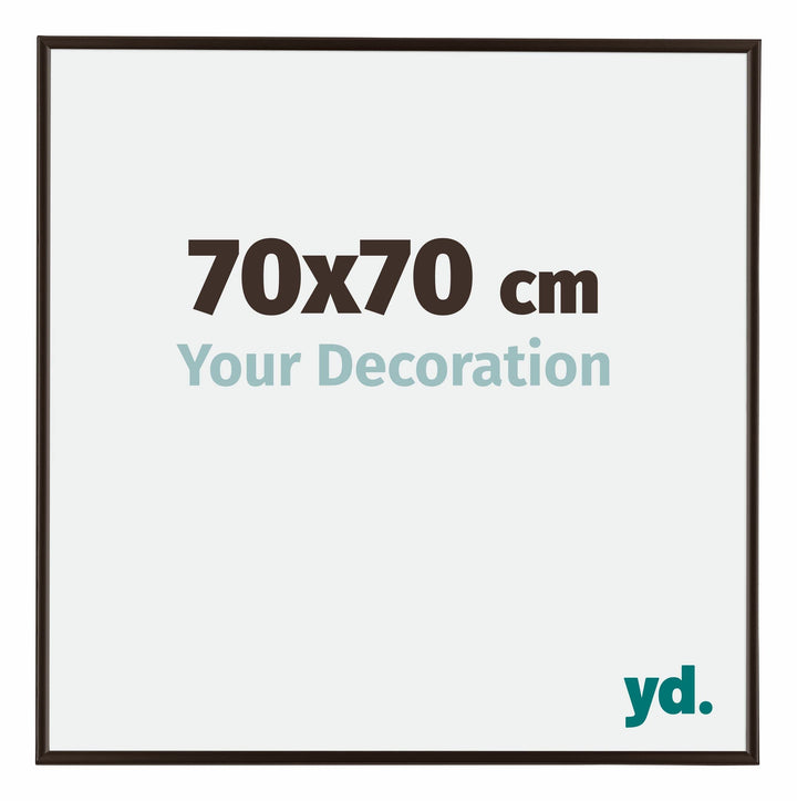 yd. Your Decoration - Bilderrahmen 70x70 cm - Bilderrahmen aus Kunststoff mit Acrylglas - Antireflex