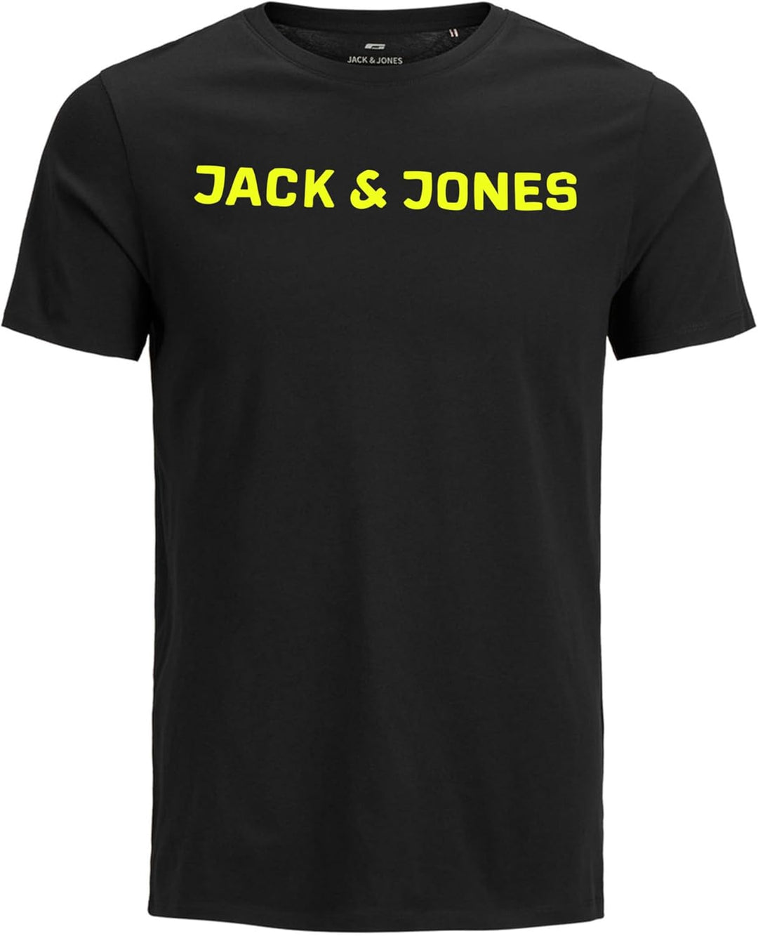 JACK & JONES Herren T-Shirt (3er Pack) XS 3er Pack (3x Schwarz mit Neon), XS 3er Pack (3x Schwarz mi
