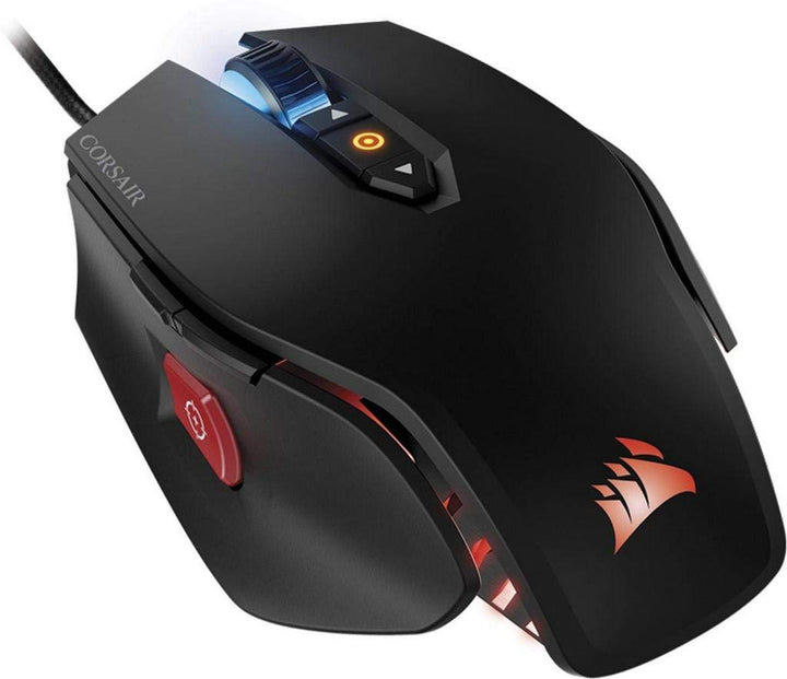 Corsair Gaming M65 PRO RGB FPS Gaming Maus Optisch USB 12000 DPI schwarz Schwarz Mouse Modern, Schwa