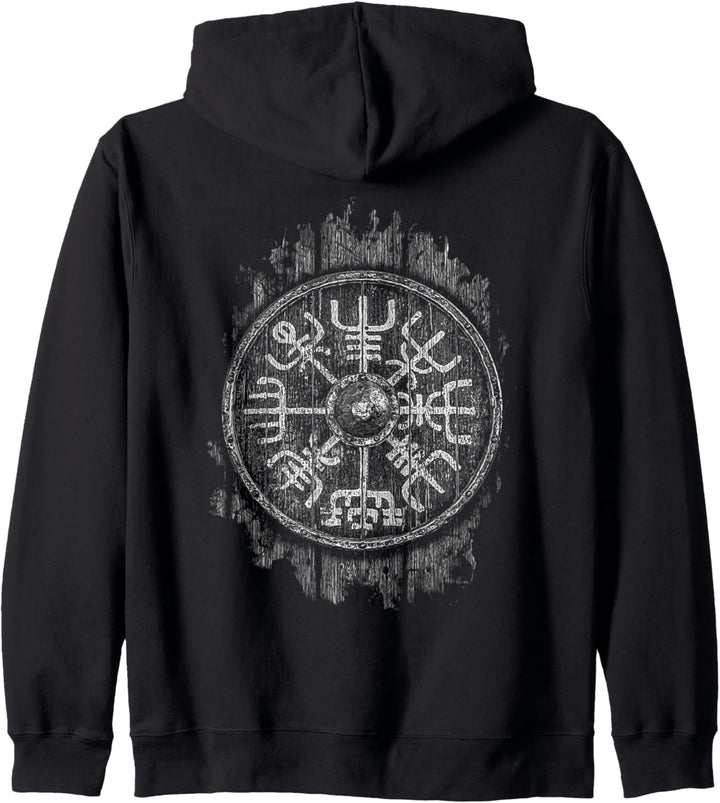 Wikinger Vegvisir Nordische Mythologie Kampf Krieger Kapuzenjacke
