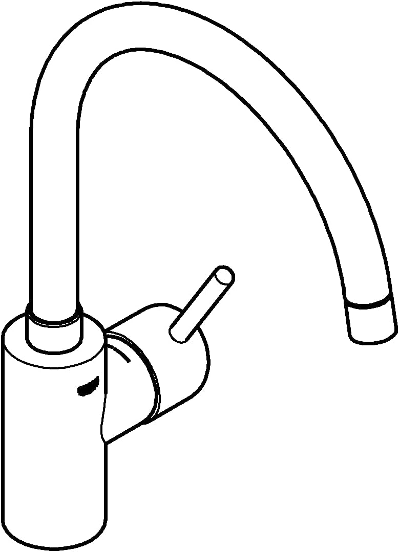 GROHE Concetto - Einhand Waschtischmischer (hoher Auslauf, Einlochmontage, langlebige Oberfläche), s