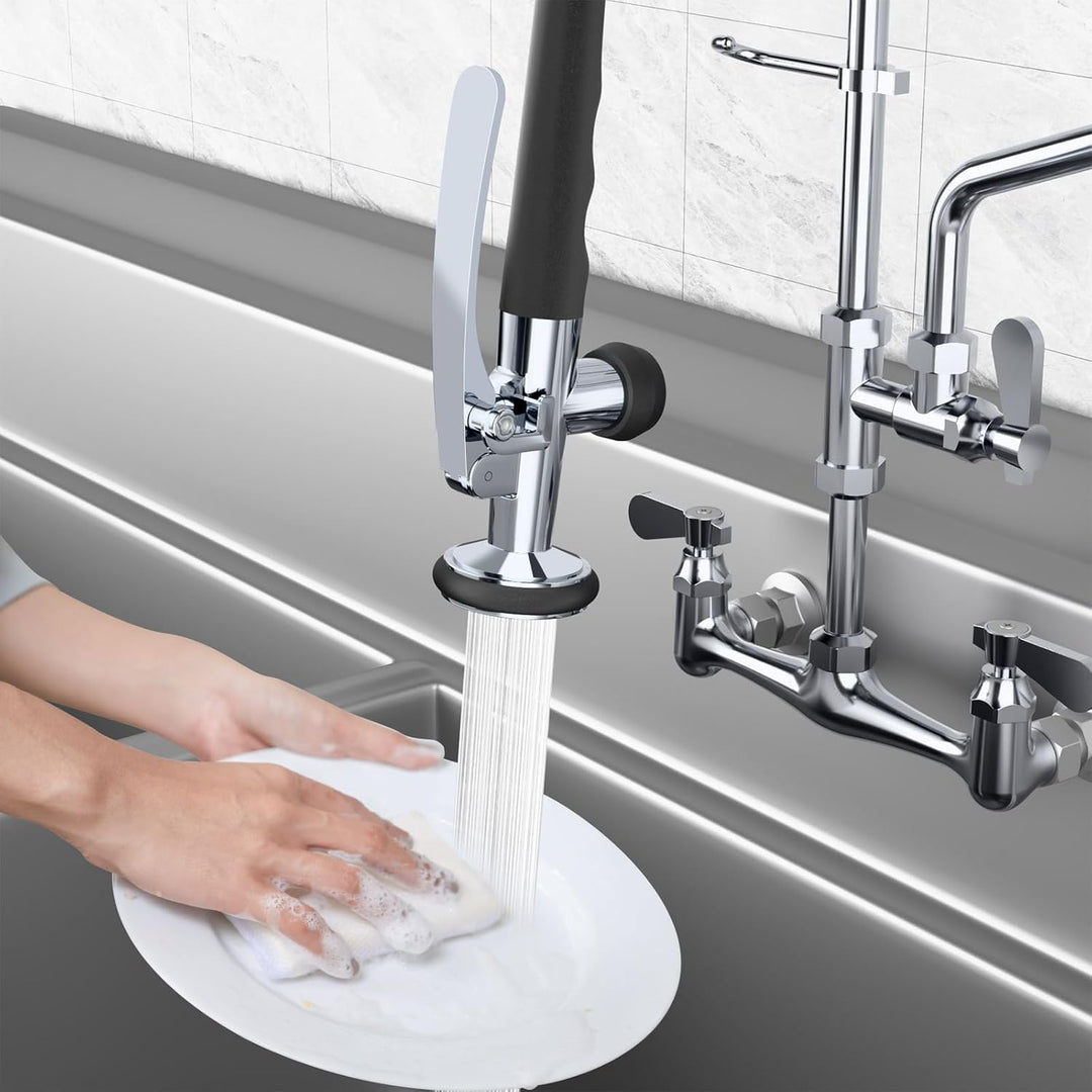 KULACO Profi Gastro Handbrause, Messing Geschirrbrause, Spülbrause Universeller 1/2" Anschluss Gastr