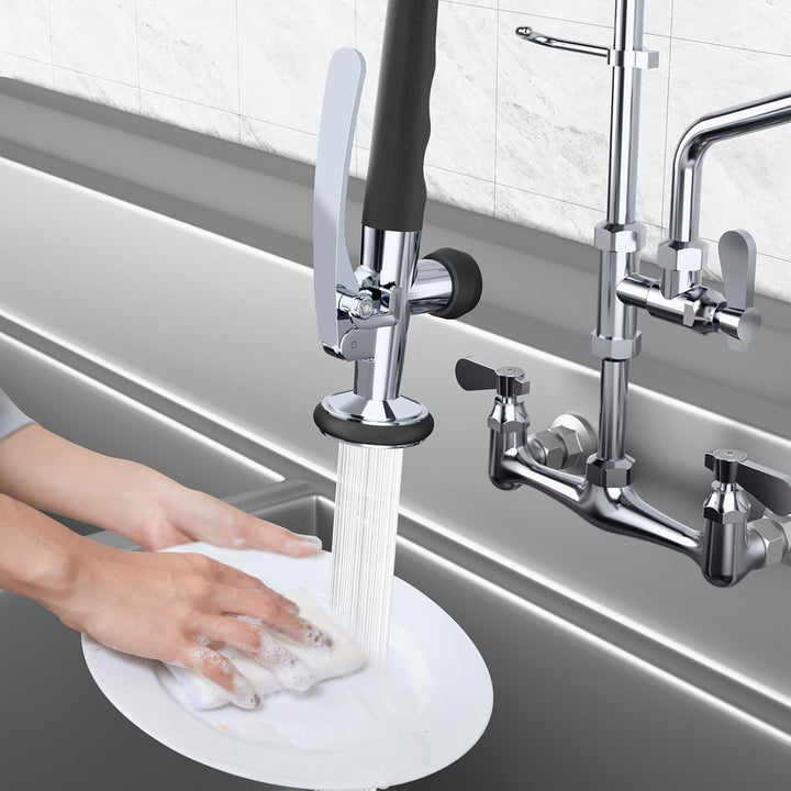 KULACO Profi Gastro Handbrause, Messing Geschirrbrause, Spülbrause Universeller 1/2" Anschluss Gastr