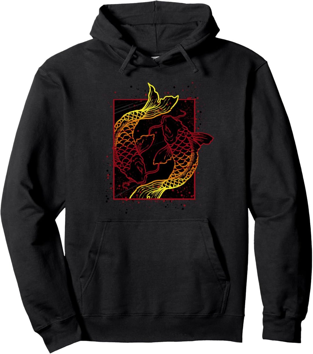 Japanischer Koi Karpfen Nishikigoi Fisch Japan Pullover Hoodie