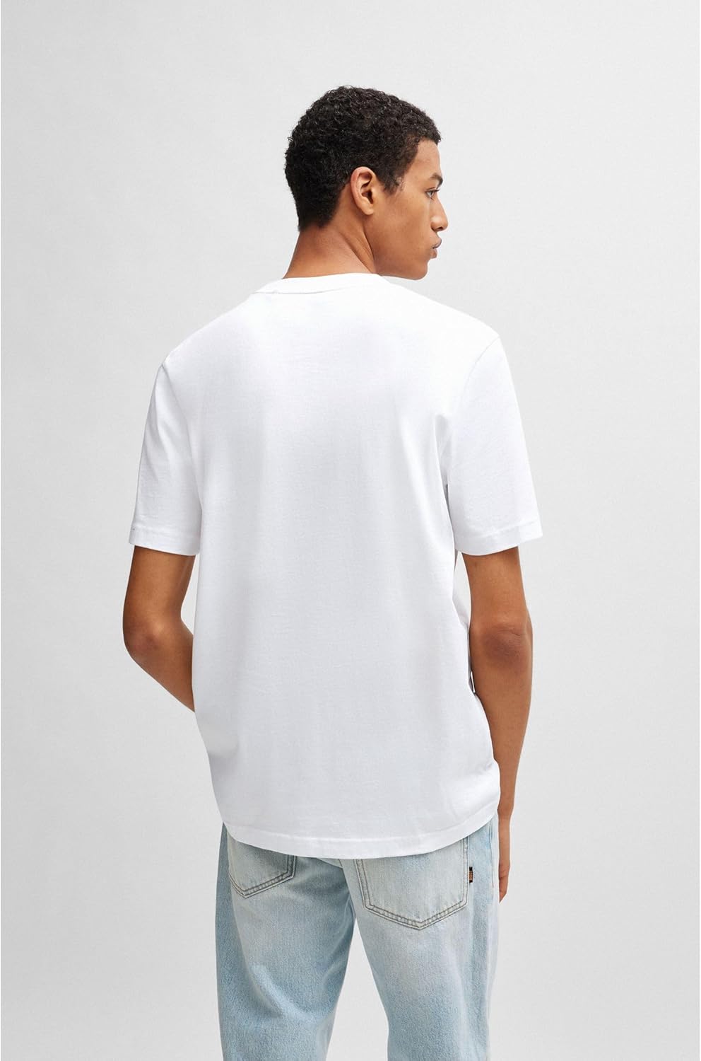 BOSS Herren Tee Curved T-Shirt (1er Pack) XXL White100, XXL White100