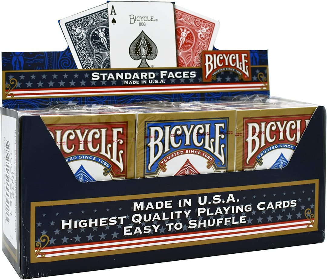 Bicycle - Spiele mit 54 Spielkarten – Original Rider Back x 12 – Magie/Magie Karte