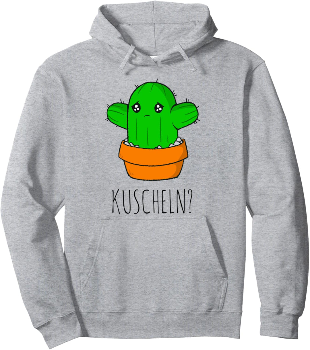 Süsser Kaktus zum Kuscheln Knuddeln Humor Pullover Hoodie