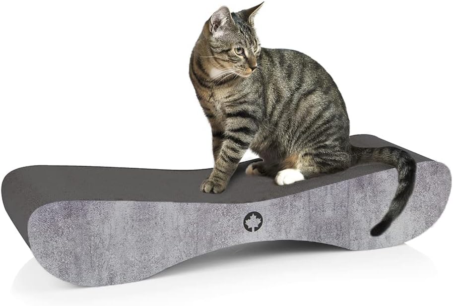 CanadianCat Company | Kratzbrett Satellite 2.0 - Black Edition - betonoptik - Kratzpappe in schwarz