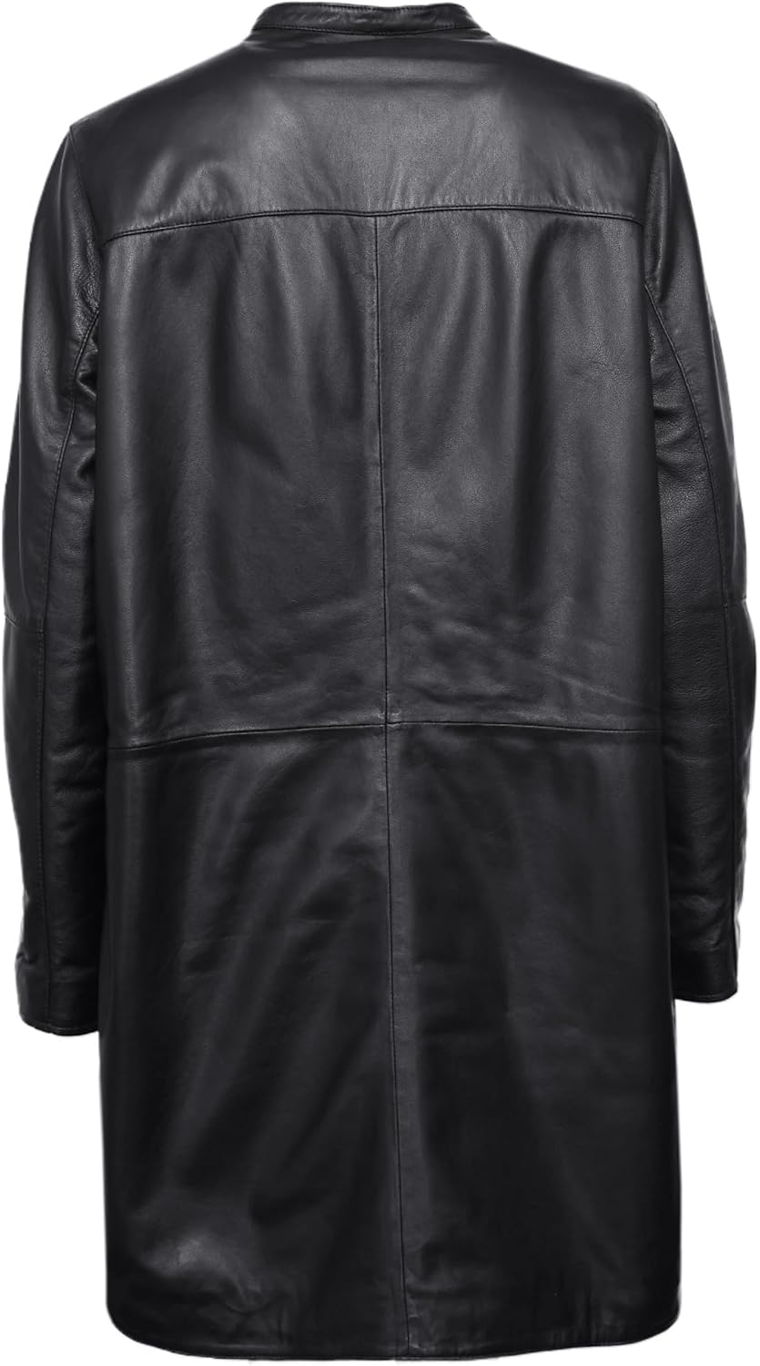 MAZE Damen Ledermantel 42023104 42 Schwarz, 42 Schwarz