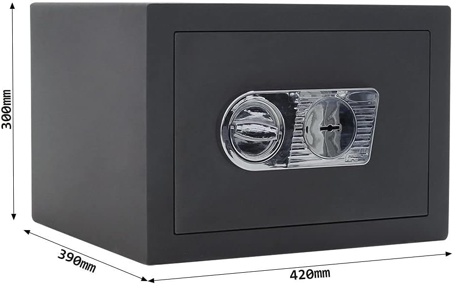 SafeHero Möbeltresor Klasse 1 EN 1143-1 Secureo Falcon 2 | H300xB420xT390 mm | 38 kg | Doppelbartsch