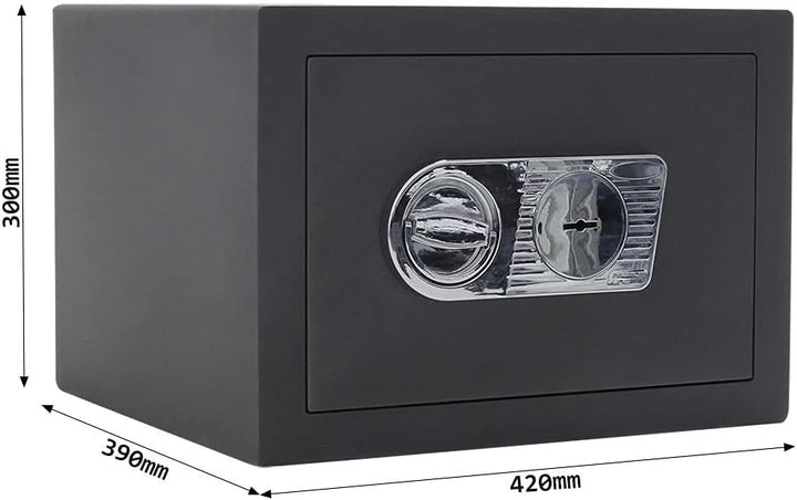 SafeHero Möbeltresor Klasse 1 EN 1143-1 Secureo Falcon 2 | H300xB420xT390 mm | 38 kg | Doppelbartsch