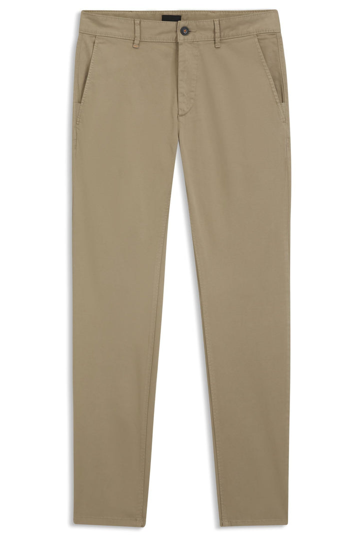 BOSS Herren Schino-Slim D Slim-Fit Hose aus elastischem Baumwoll-Satin 31W / 32L Light/Pastel Brown2