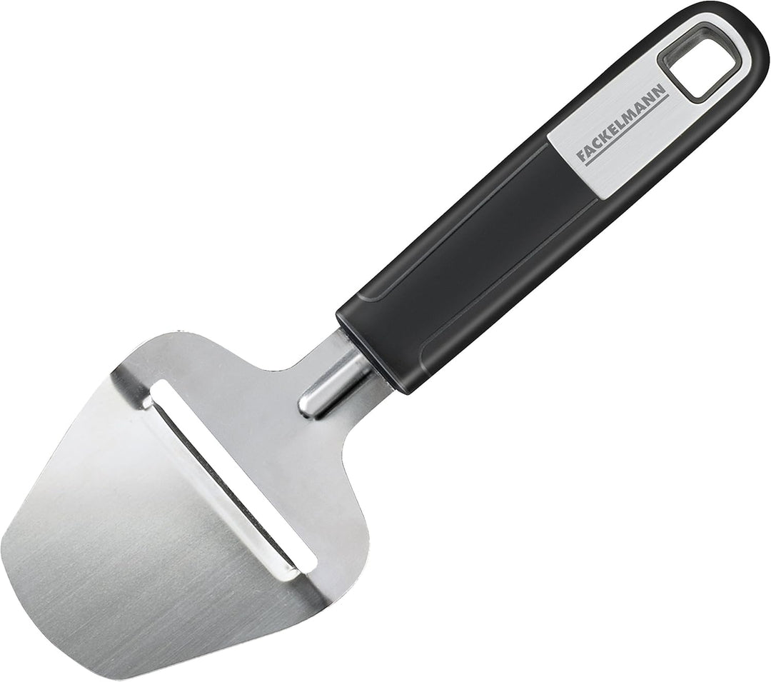 FACKELMANN Käse-Set Sense, Küchenhelfer aus hochwertigem Edelstahl mit langlebigem Soft-Touch-Griff,