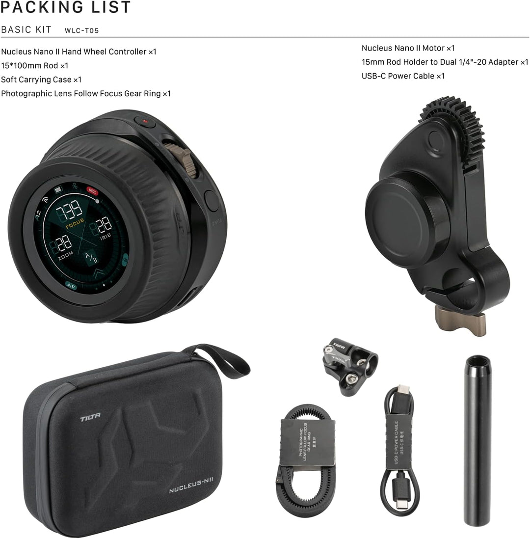Tilta Follow Focus Nucleus Nano II Wireless Lens Control System Compatible with Nucleus-N Lens Contr