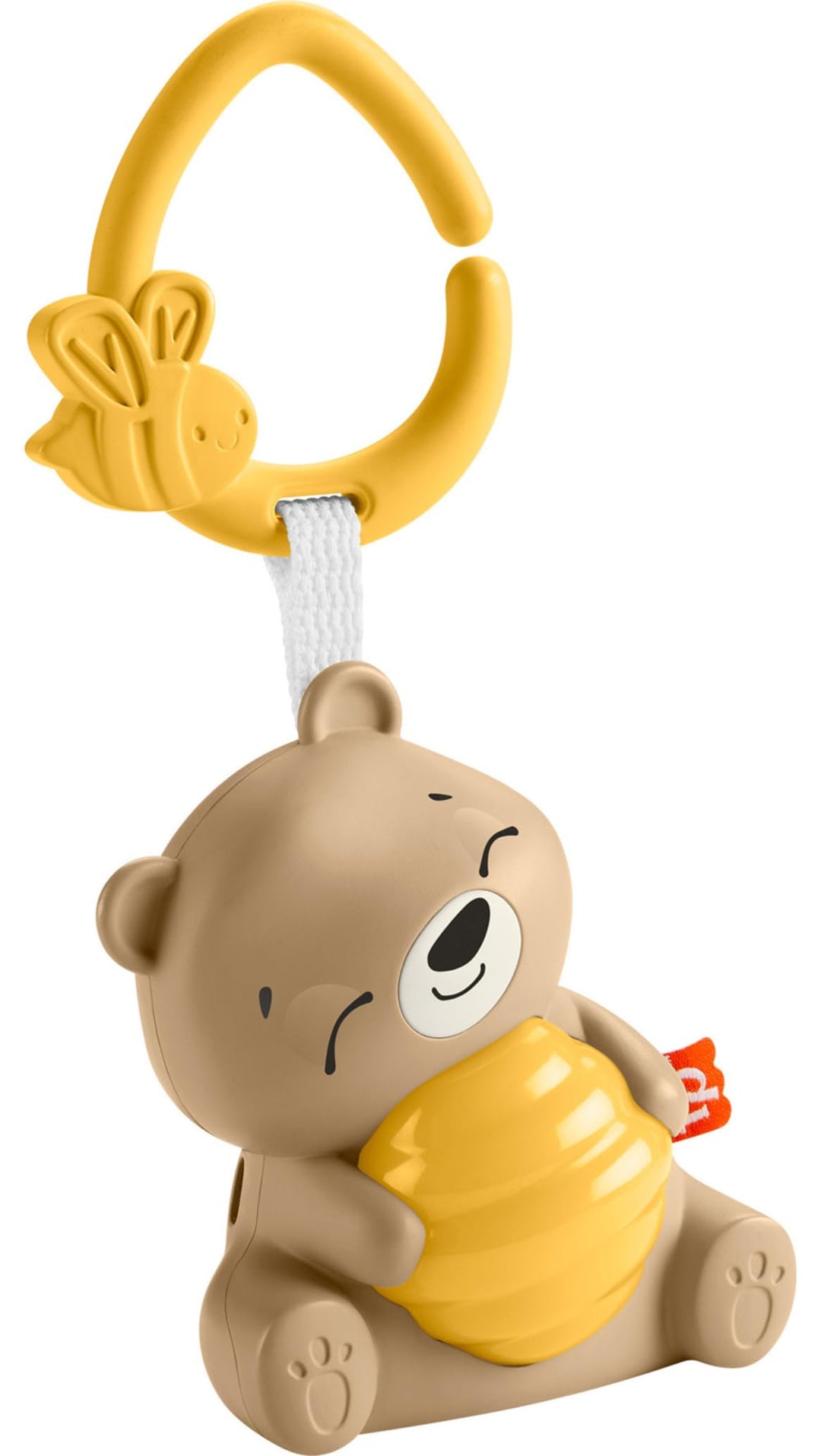 Fisher-Price Beruhigendes Bärchen Spieluhr zum Mitnehmen für Babys mit Nachtlicht und einstellbarem