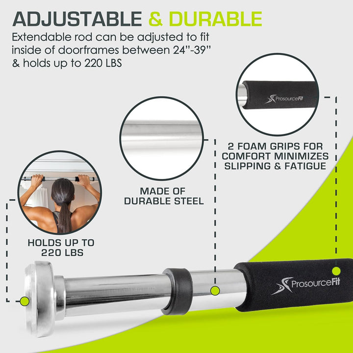 ProsourceFit Doorway Mount, Foldable, Multi-Grip, Multi-Grip Lite and Wall-Mounted Pull Up/Chin-Up B