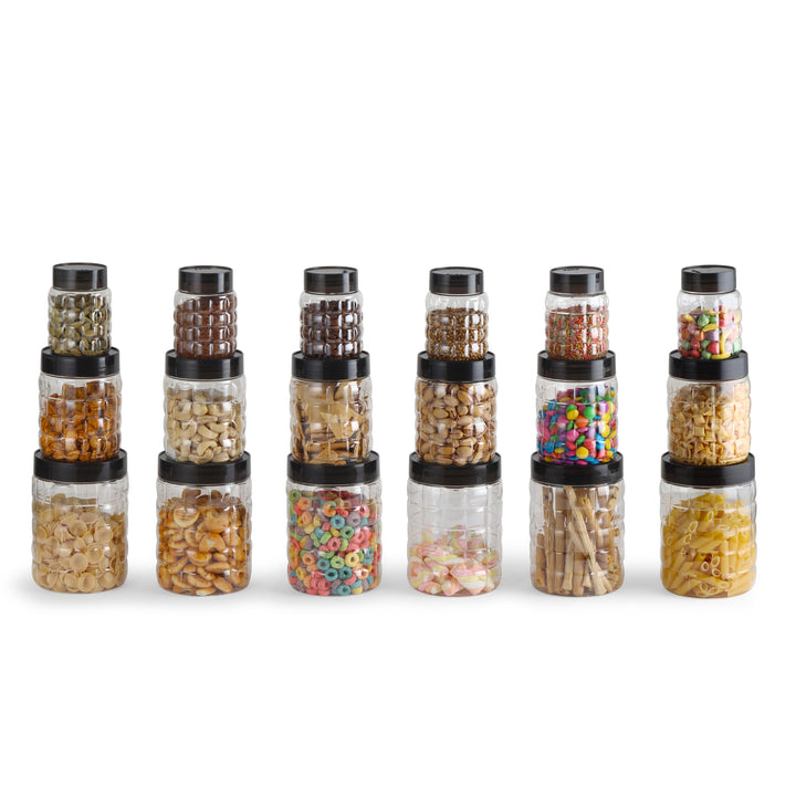 Cello Checkers PET-Kanister-Set, Kunststoff, 18-teilig, transparent
