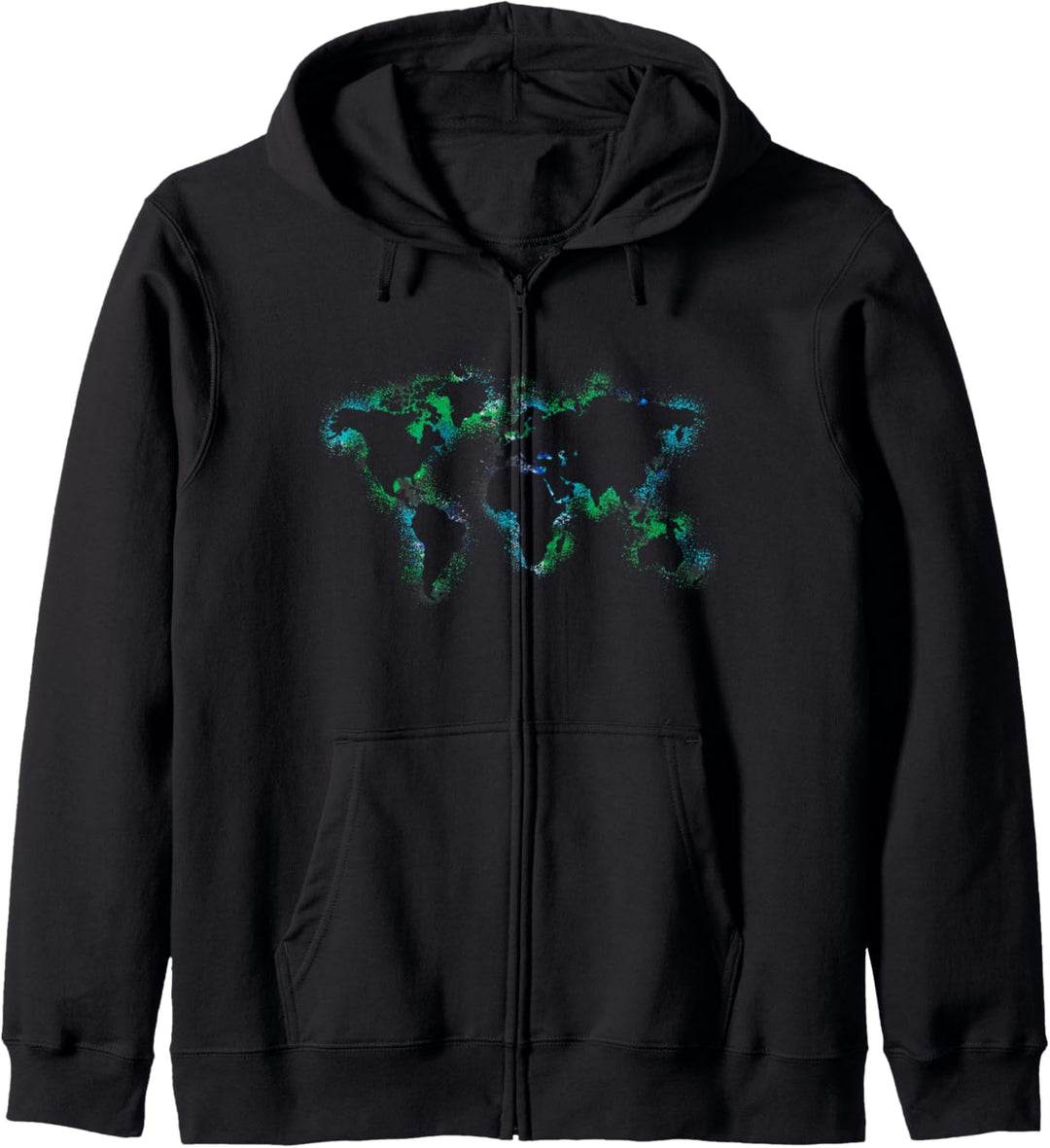 Weltkarte Earthday Kapuzenjacke