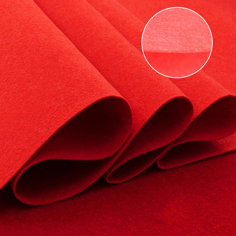 uyoyous Roter Teppich,1 x 10 m Hochzeits-Läufer Event Teppich 2mm Red Carpet Gangläufer roter Teppic