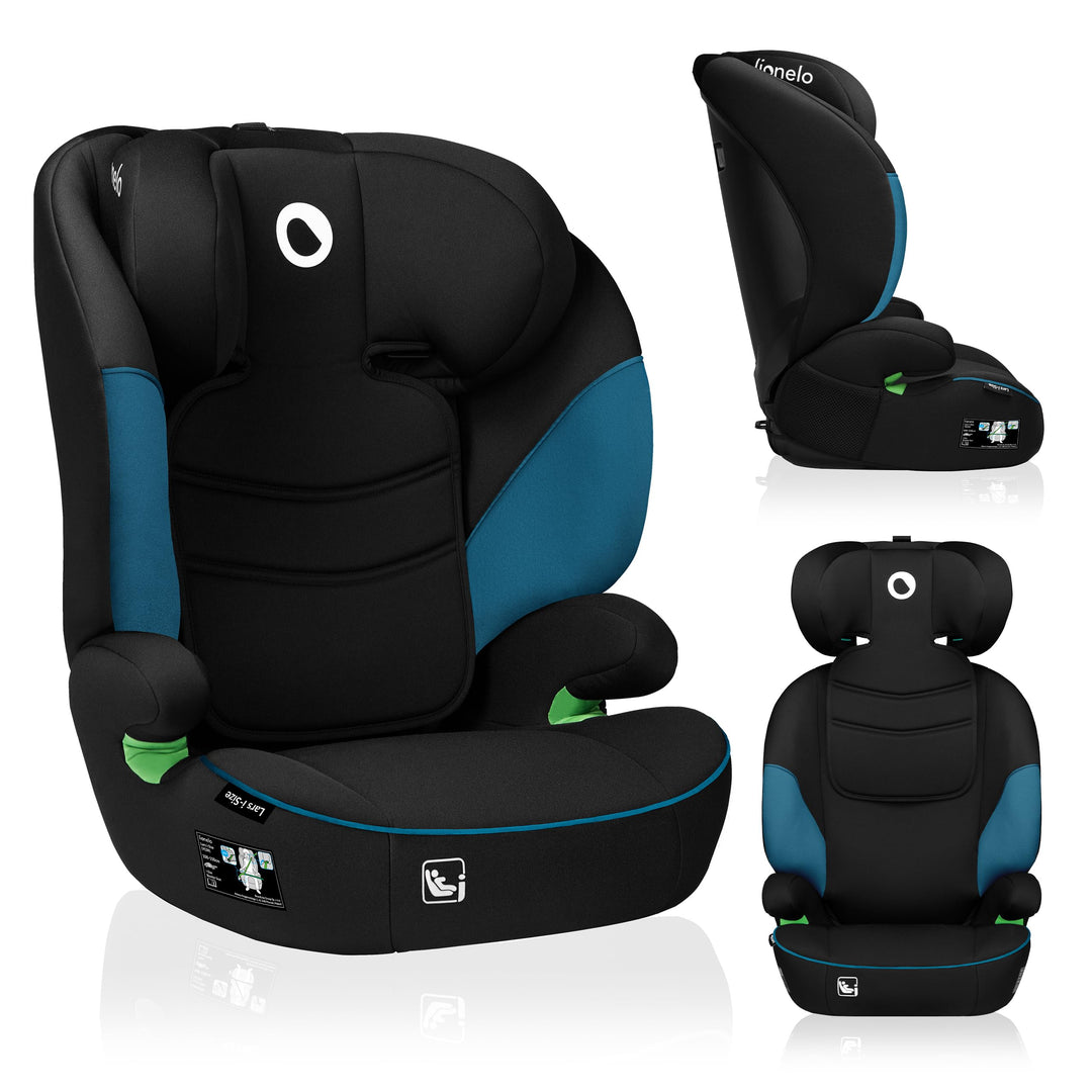 LIONELO LARS i-Size Kinderautositz 100–150 cm, Gruppe 2 3, Seitenschutz 10 Grad, Kopfstützenverstell