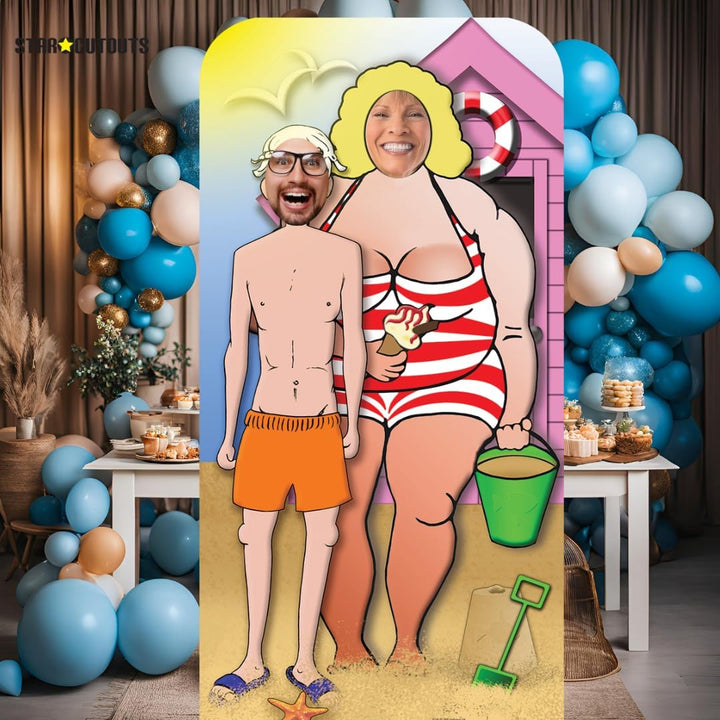 Star Cutouts SC134 Fotoaufsteller mit Strandpärchen-Motiv, aus Pappe